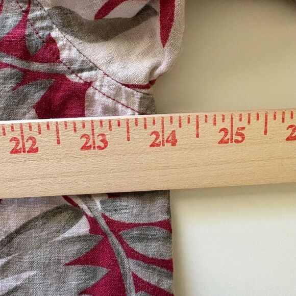 VTG Old College Inn Shirt Mens L Red Hawiian Palm Leaf‎ Casual Beach - Picture 5 of 7